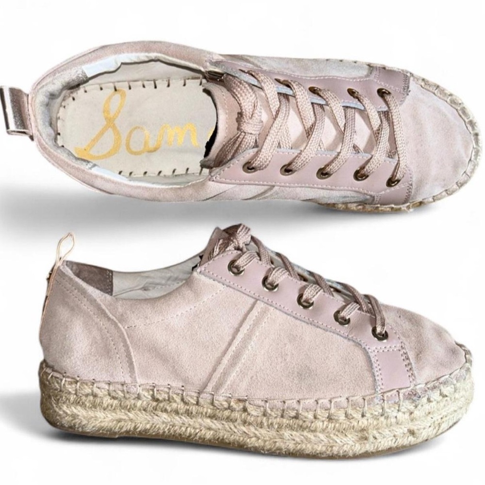 Sam Edelman Womens Poppy Lace Up Jute Edpadrille Sneakers size 9
